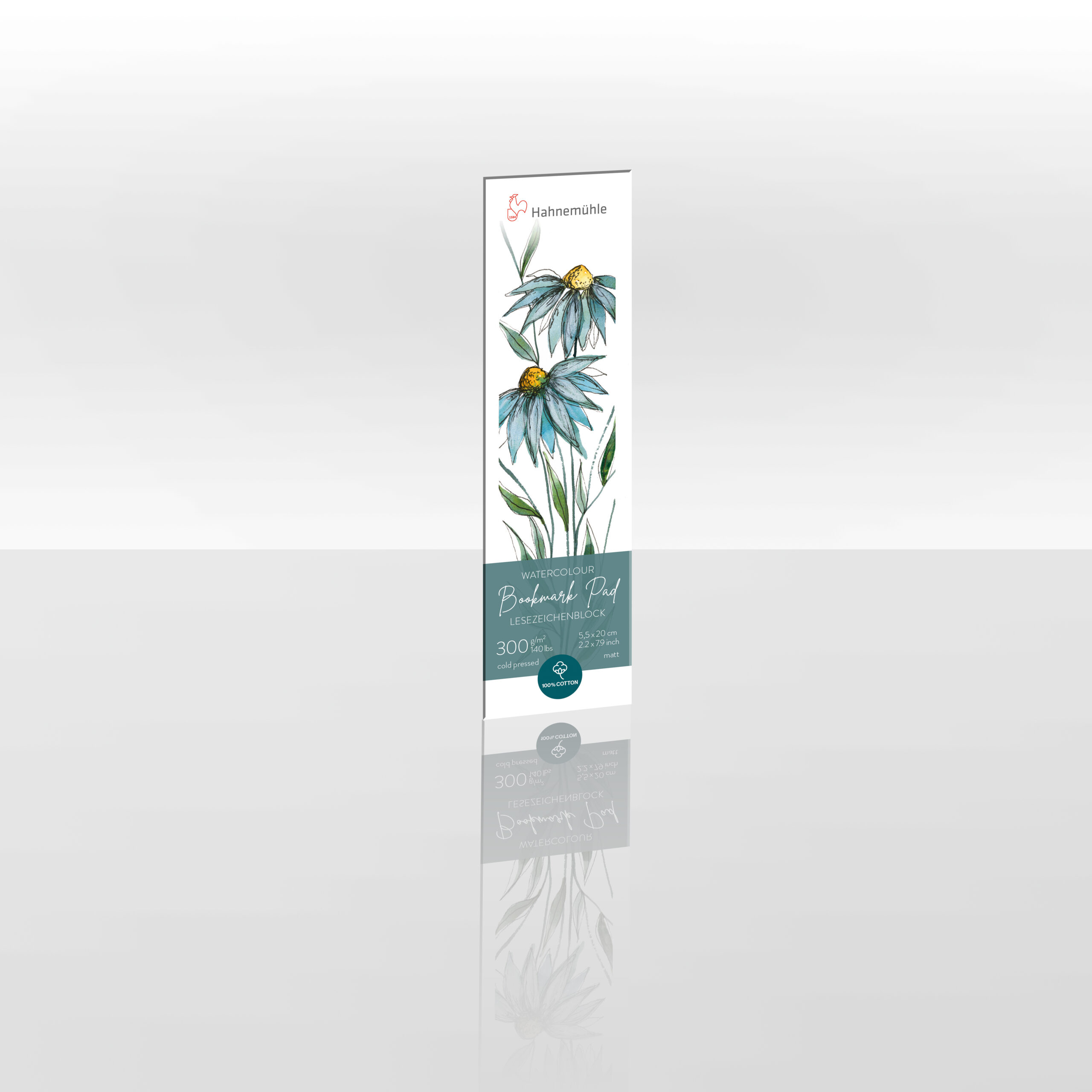 Hahnemuhle Bookmark Pad 5,5x20cm 300gsm 100% Cotone