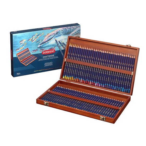 Derwent Inktense set 72 Matite Confezione in Legno