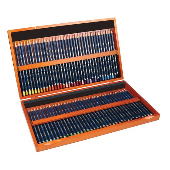 Derwent Watercolour 72 Matite Confezione in Legno - immagine 3