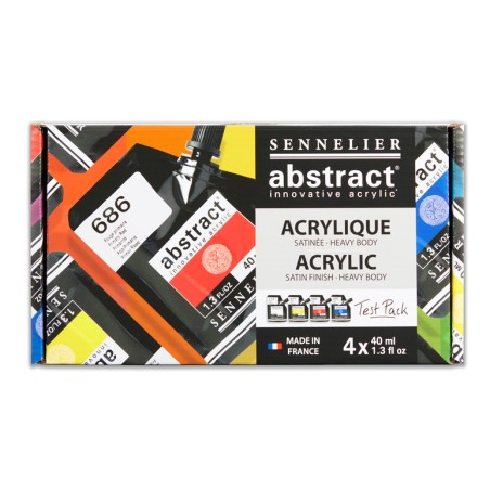 Test Pack Abstract Acrilici Sennelier 4 Tubi 40ml