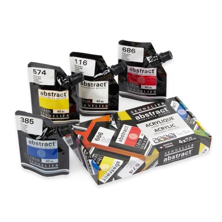 Test Pack Abstract Acrilici Sennelier 4 Tubi 40ml - immagine 2