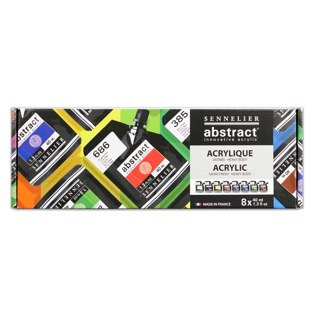 Set Abstract Acrilici Sennelier 8 Colori da 40ml
