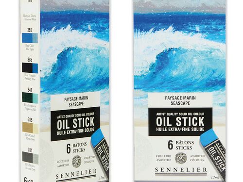 Sennelier Set 6 Mini Oil Stik Paesaggio Marino