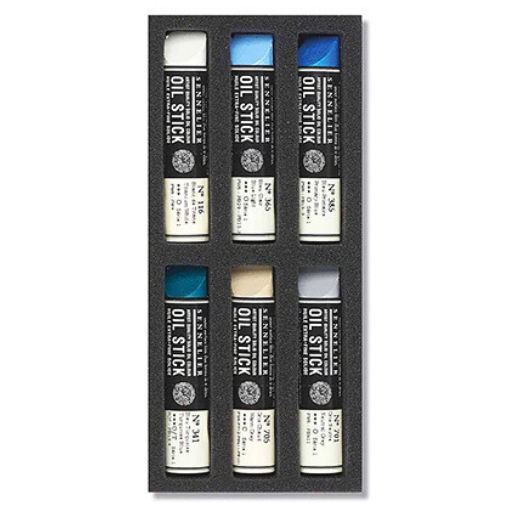 Sennelier Set 6 Mini Oil Stik Paesaggio Marino - immagine 2