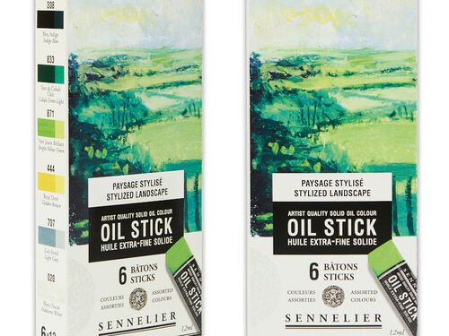 Sennelier Set 6 Mini Oil Stik Paesaggio Stilizzato