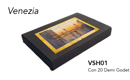 Foresto Acquerelli Extrafini Scatola Black Gift 20 Half Pans COLLEZIONE VENEZIA