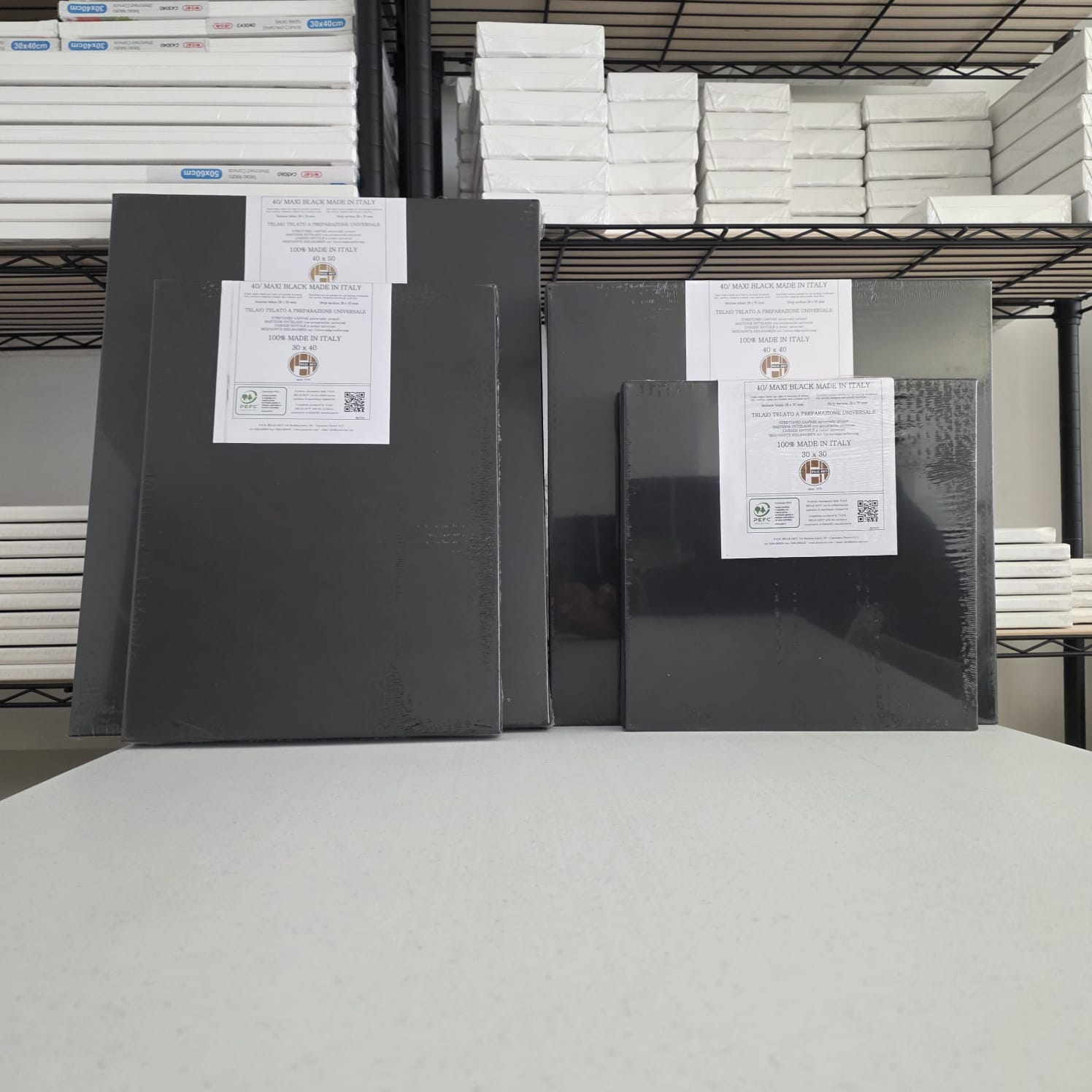 Tela per Pittura Maxi Black 787 Cotone/Poliestere Leonardesca - immagine 3