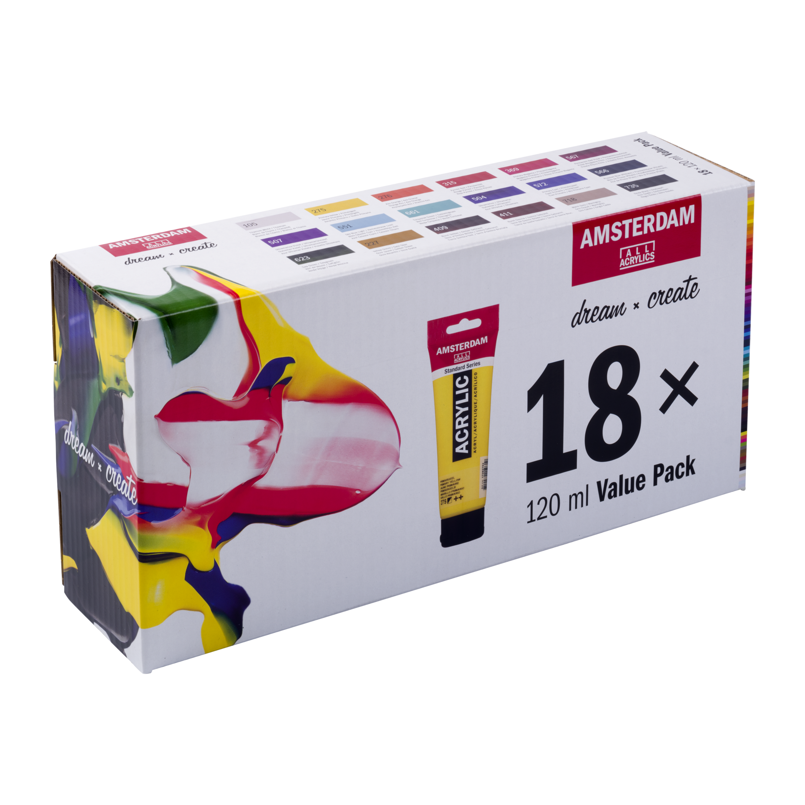 Amsterdam Colori Acrilici Value Pack 18 Tubi - immagine 3