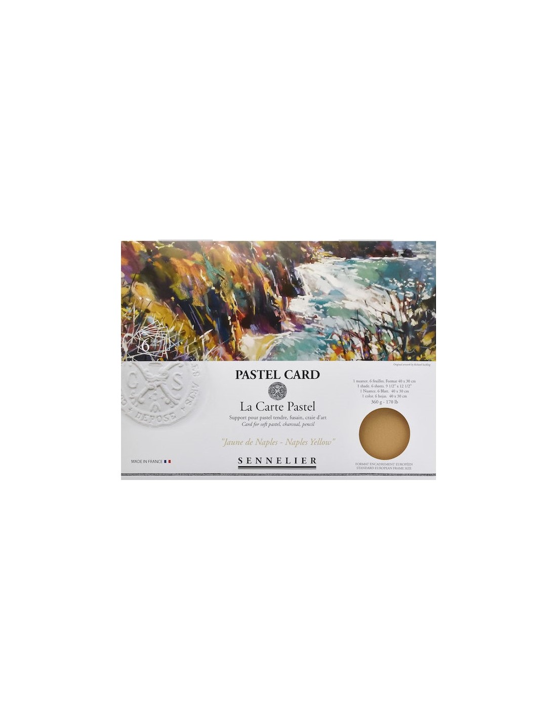 Sennelier Pack Pastel Card "Naples Yellow"