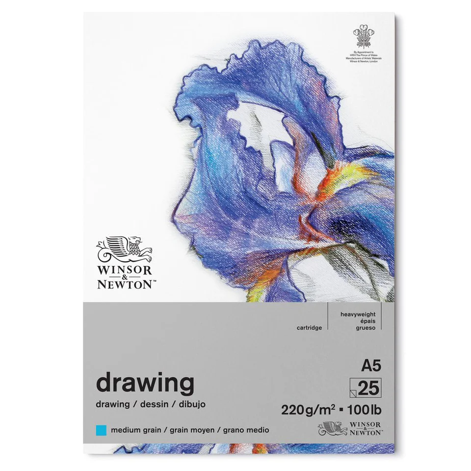 Winsor & Newton Blocchi Disegno Collati su un Lato 25 fg Grana Media 220 gr/mq - immagine 2
