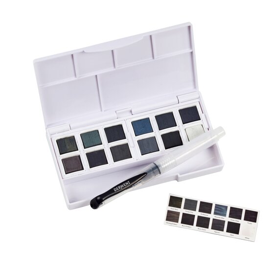Derwent Tinted Charcoal Paint Pan Set - immagine 2