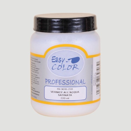Easy Vernice di Finitura all'Acqua Lucida, Satinata e Opaca 220ml - immagine 2