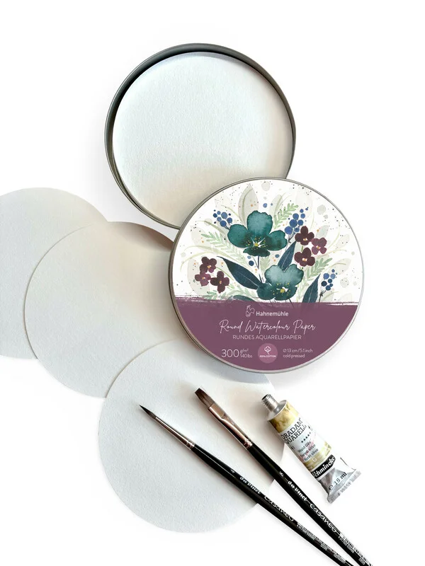 Hahnemühle Confezione Fogli Tondi 100% Cotone 300g/m²
