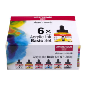 Amsterdam Acrylic Ink Basic Set x6