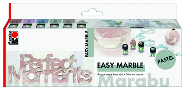 Marabu Easy Marble Pastel Set 6 Colori