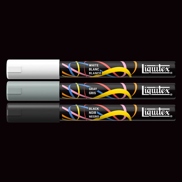 Liquitex Marker Set 3 Colori Monocromatici Punta 2mm Tonda - immagine 3
