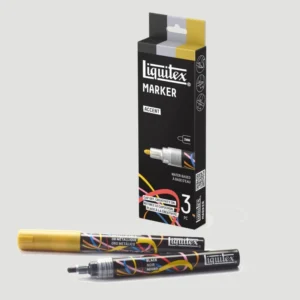 Liquitex Marker Set 3 Colori Metallici Punta 2mm Tonda