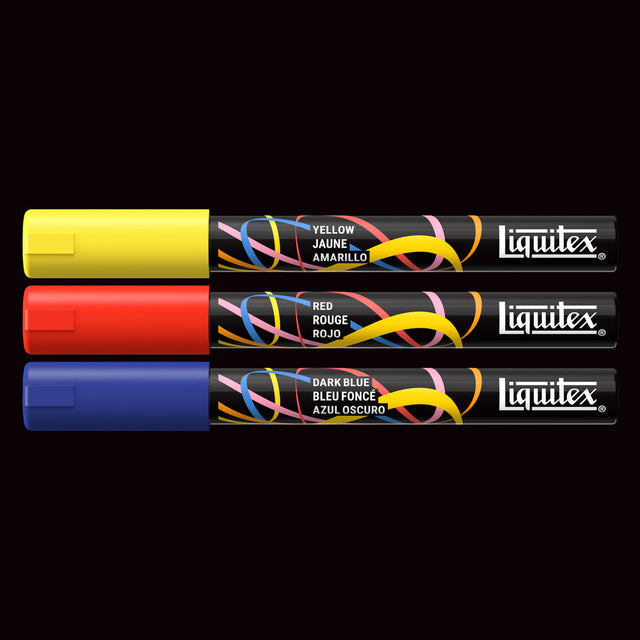 Liquitex Marker Set 3 Colori Primari Punta 2mm Tonda - immagine 3