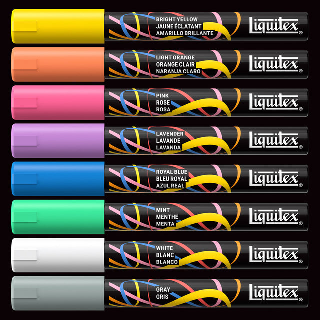 Liquitex Marker Set 8 Colori Pastello Punta 2mm Tonda - immagine 3