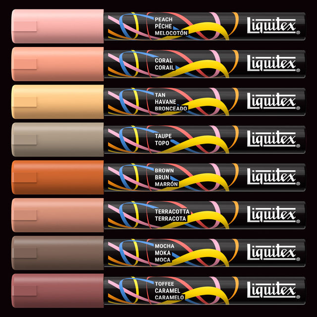 Liquitex Marker Set 8 Colori Ritratto Punta 2mm Tonda - immagine 3