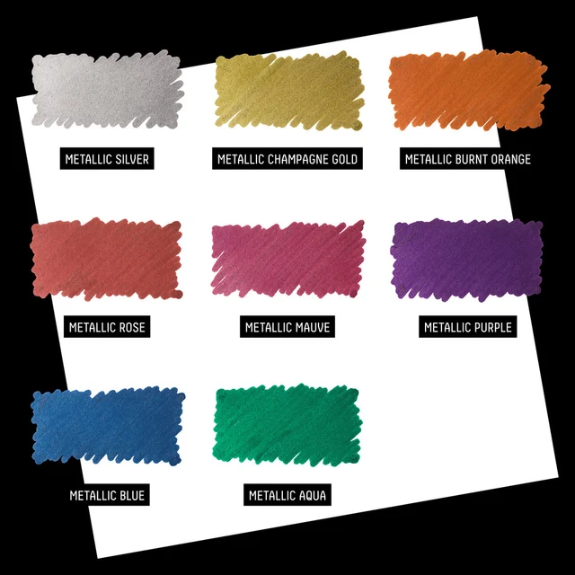 Liquitex Marker Set 8 Colori Metallici Punta 2mm Tonda - immagine 2
