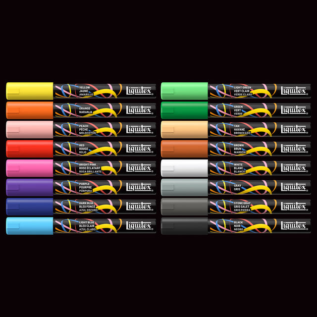 Liquitex Marker Set 16 Colori Expression Punta 2mm Tonda - immagine 3