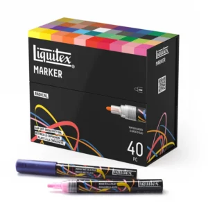 Liquitex Marker Set 40 Colori Punta 2mm Tonda