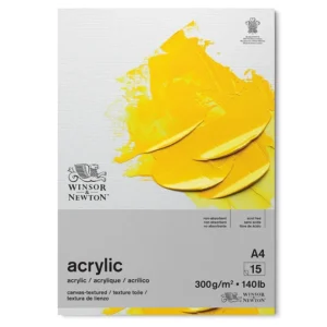Winsor & Newton Blocco Carta per Acrilico 300g/m² nei Formati A3-A4