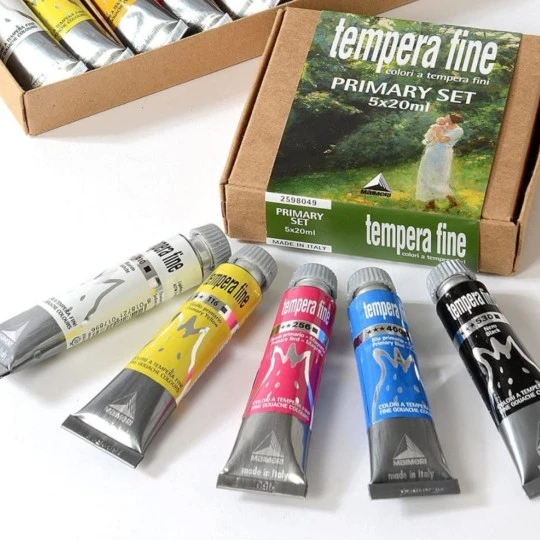Set Tempera Fine Colori Primari Maimeri - immagine 2